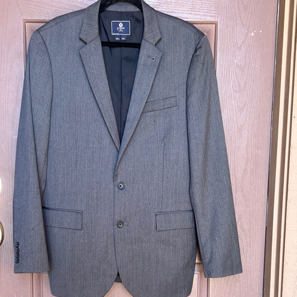 J. Crew Gray Two-Button Blazer